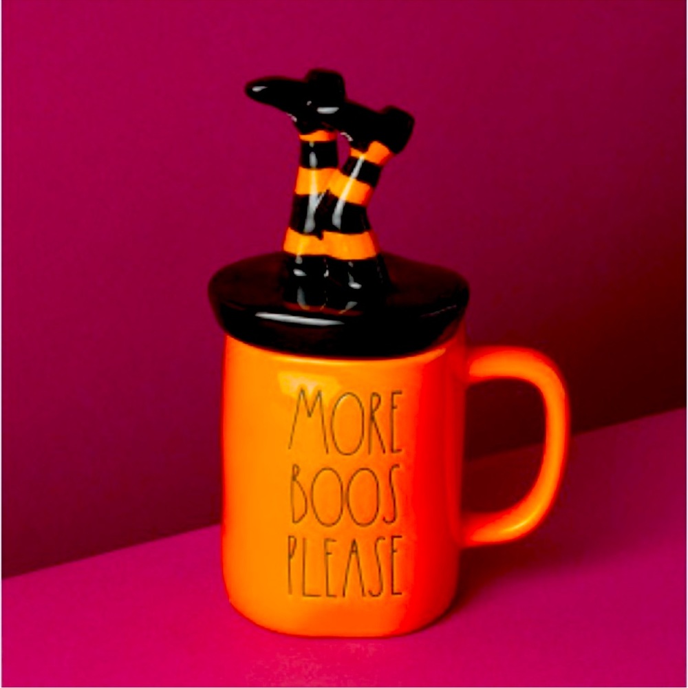 RAE DUNN
More Boos Please Mug With Figural
Witch Lid